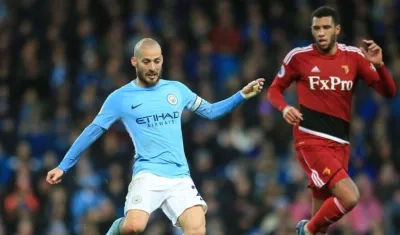 David Silva ante el Watford.