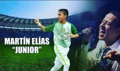 Martín Elías Jr. con la camiseta de su equipo La Quinta Oriental.