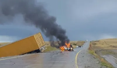 Los argentinos murieron calcinados.