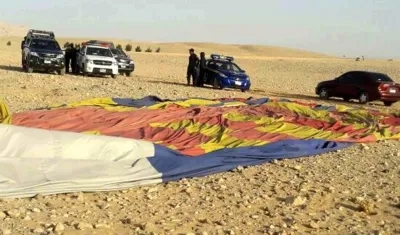 El accidente se produjo por una fuerte racha de viento.