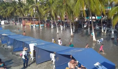 Se prevé que el mar de leva se prolongará por las próximas 24 horas.