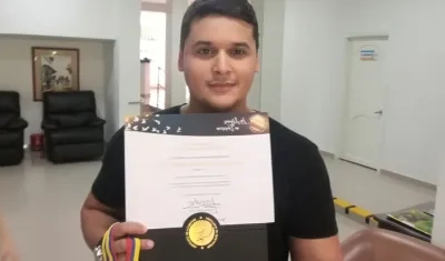 El joven estudiante Andrés García Arredondo.