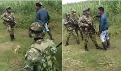 Momentos del enfrentamiento.