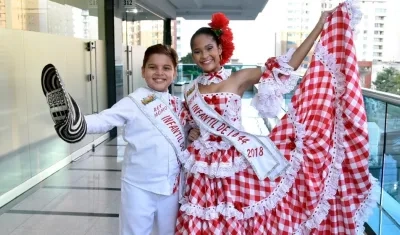 Samuel Quintero y Laura Ospino, Reyes Infantiles del Carnaval de la 44 2018.