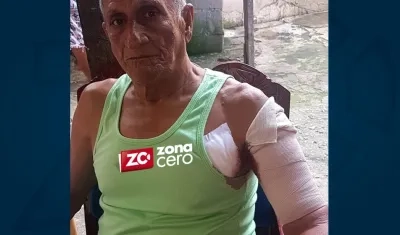 El hombre de la tercera edad fue dado de alta hoy al mediodía.