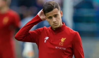 Philippe Coutinho, jugador del Liverpool. 