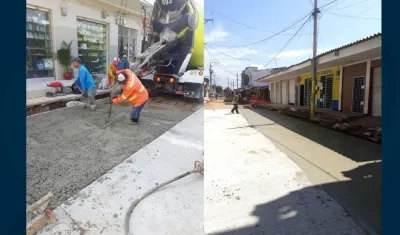 Los trabajos son ejecutados en diferentes sectores del municipio.