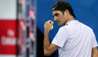 Roger Federer, tenista suizo. 