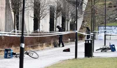 En este lugar se produjo la explosión en Estocolmo.