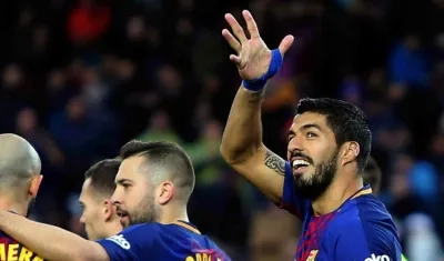 Luis Suárez, delantero del Barcelona. 