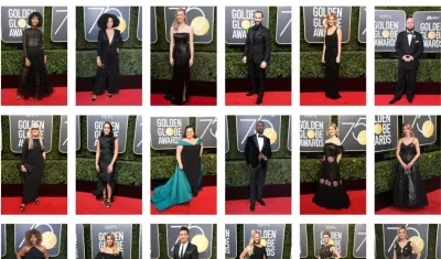 Alfombra roja de Los Globos de oro 2018.