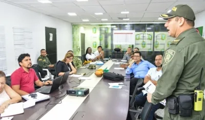 Comité de seguridad en Soledad para el Carnaval.