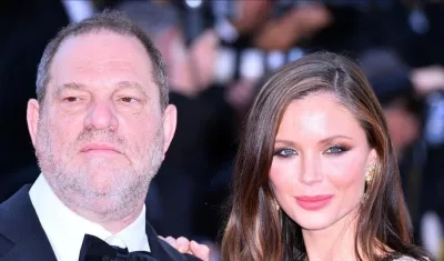 Harvey Weinstein y su esposa, Georgina Chapman.