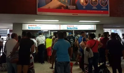 Pasajeros durante el puente de Reyes Magos.