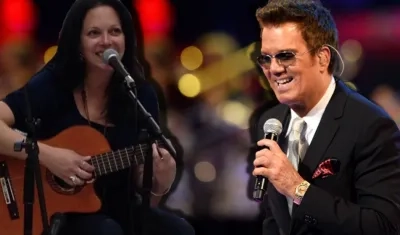 Angie Chirino y el cantante Willy Chirino.