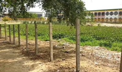 El predio cerrado por Edumas en Soledad.