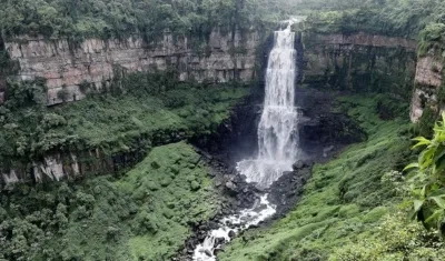 Cascada de el Salto del Tequendama.