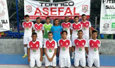 Barranquilleros FC, campeones de la categoría menores. 
