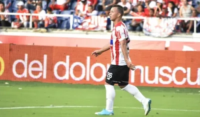 Léiner Escalante, delantero soledeño. 