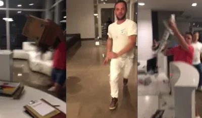 Momentos de la riña. 