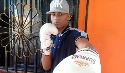 Brandon Valdés, boxeador barranquillero. 