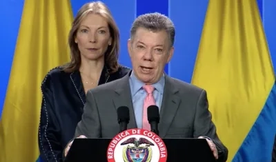 Juan Manuel Santos, presidente de Colombia.