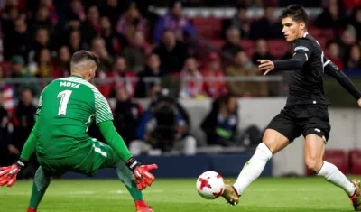 Correa marcó el gol del triunfo ante el Atlético de Madrid. 