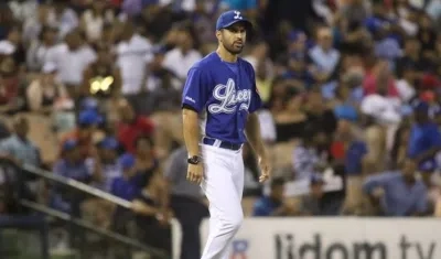 Luis Felipe Urueta, mánager de los Tigres del Licey. 