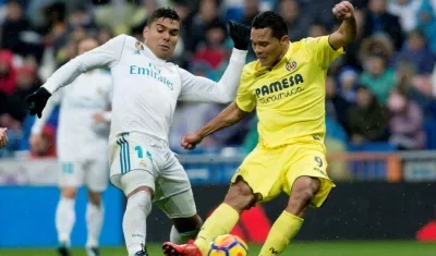 Carlos Bacca, delantero del Villarreal. 