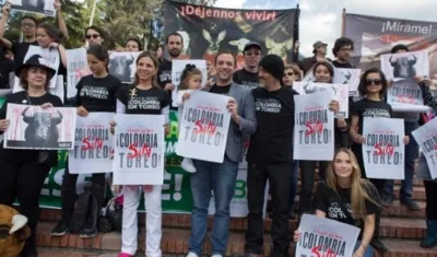 Una Colombia sin toros piden los ciudadanos.