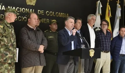 El Presidente Santos dio el anuncio después de finalizar un Consejo de Seguridad.