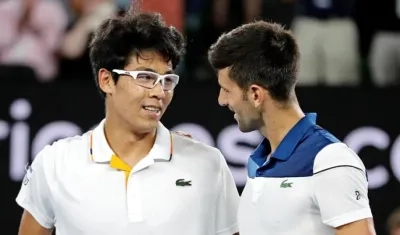 Djokovic reconoció la superioridad de Chung.