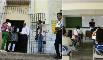 Profesores dieron la bienvenida a los alumnos.