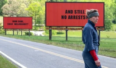 Imagen de la cinta "Three Billboards Outside Ebbing, Missouri".