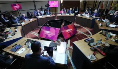 Grupo de Lima reunido este martes en Chile.