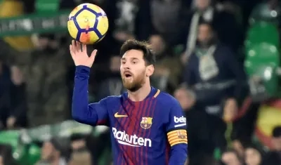 Lionel Messi, delantero argentino. 