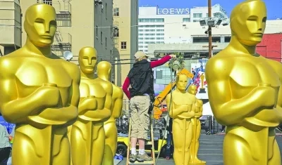 Preparativos para los premios Òscar 2018.