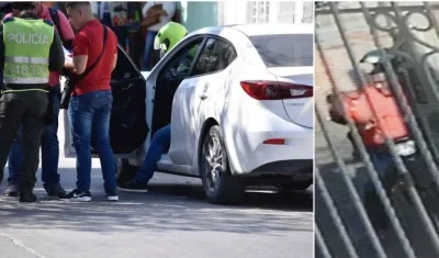 Lugar de los hechos y uno de los presuntos homicidas.