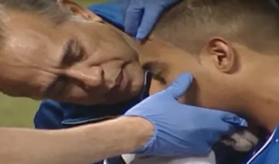 Momento en el que atienden al barranquillero.