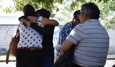 Familiares de Moisés Gerardo Coba Camargo.