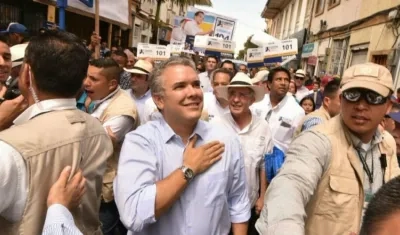 Iván Duque, candidato presidencial.