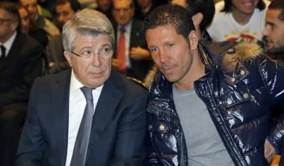 Enrique Cerezo y Diego Simeone.