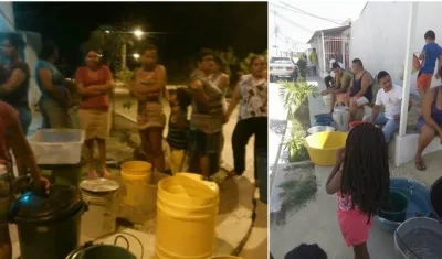 En algunos sectores la administración del acueducto propio ha enviado carrotanques.