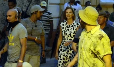 La actriz Charlize Teron en Cartagena.