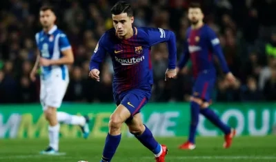 Coutinho debutó como jugador del Barcelona. 