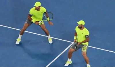 Juan Sebastián Cabal y Robert Farah, tenistas colombianos. 