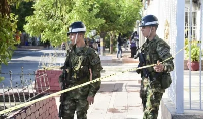El área de la estación San José fue militarizada.