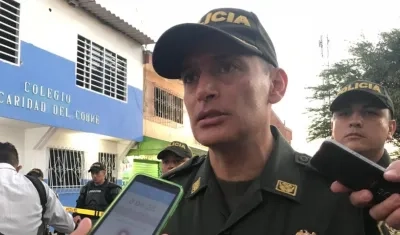 Brigadier general Mariano Botero Coy, comandante de Policía Metropolitana de Barranquilla.