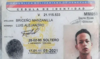 Luis Briceño, la víctima.