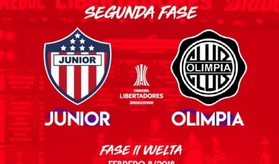 Junior notificó el cambio de horario. 